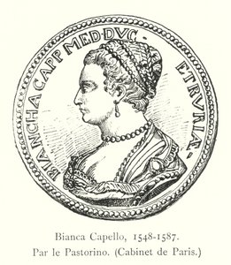 Bianca Capello, 1548-1587, door Pastorino, Cabinet de Paris door Italian School